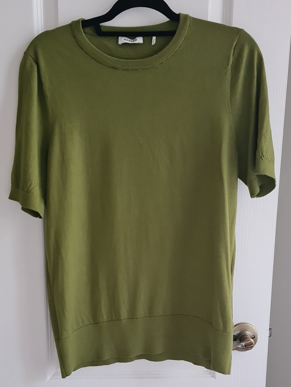 Sandro - Super Grass Short Sleeve Knit Tee
